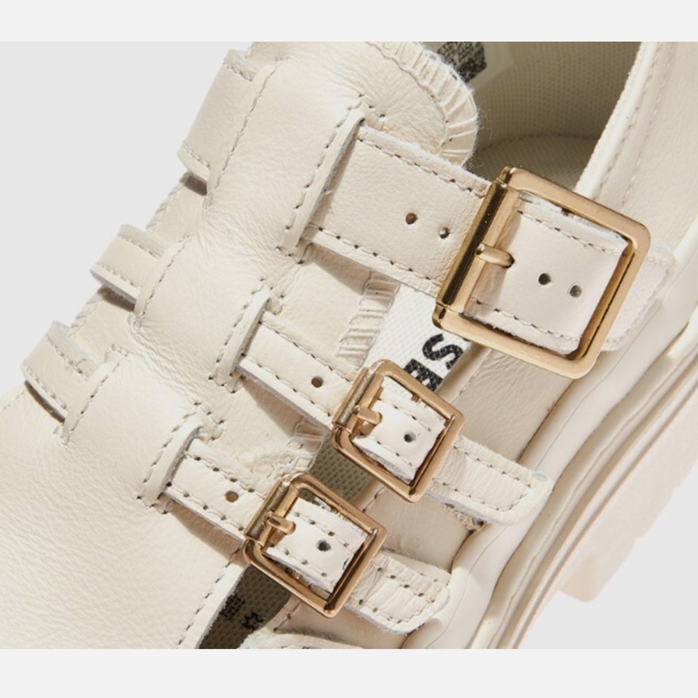 Converse • Cream Triple-Buckle Platform Loafer - Picture 8 of 16